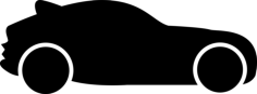 Hatchback Car Silhouette Outline Drawing Svg Vector, Free Vectors File
